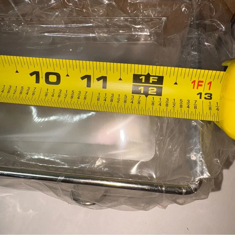 Metal Adhesive Bathroom Shower Shelf Set of 2 Silver Color NIB Wall Caddy
